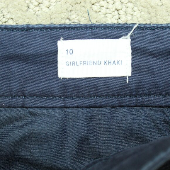Gap Women's Size 10 Girlfriend Khaki Navy Blue Chino Pants - Picture 7 of 7